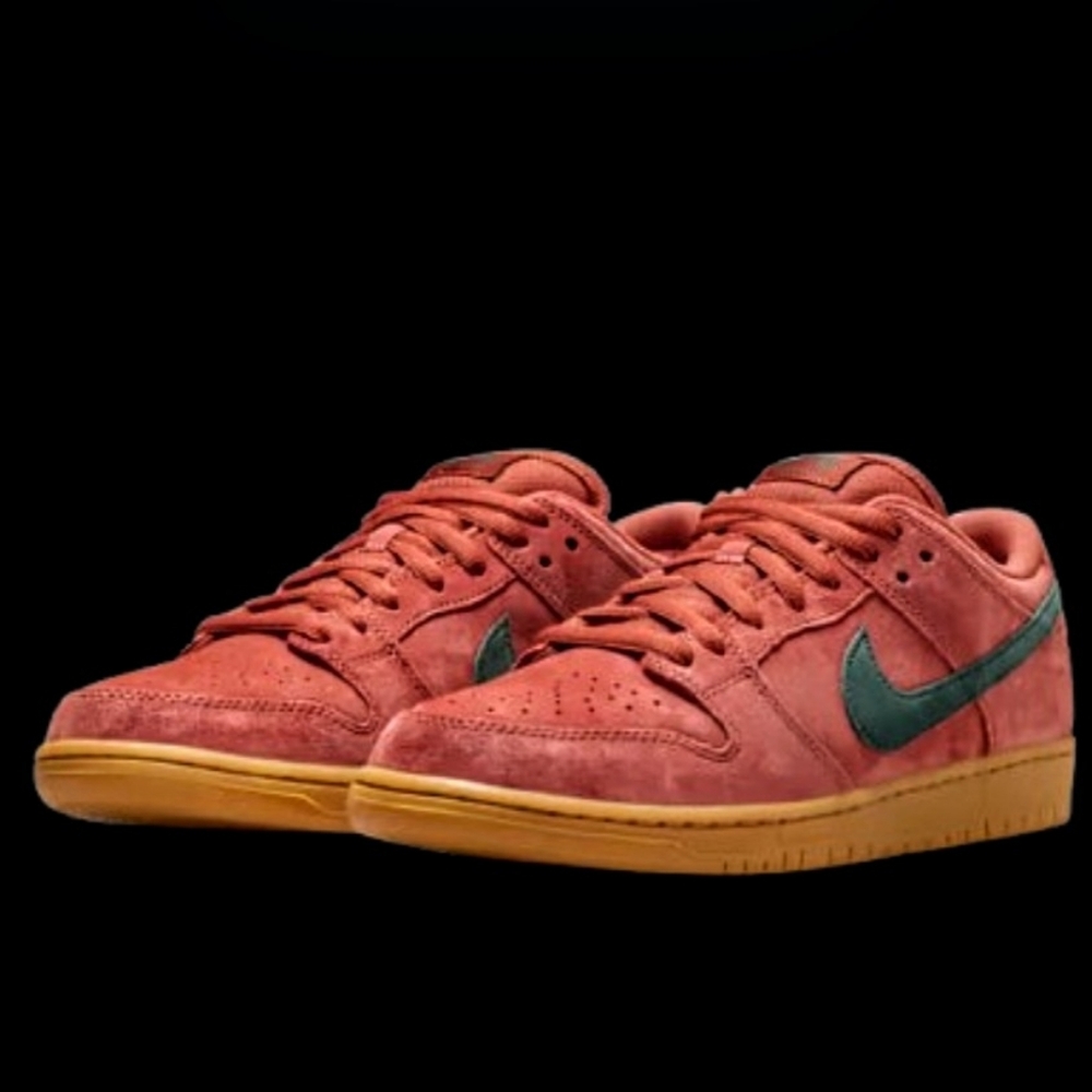 Nike SB Dunk Low Mens Size 6/Womens 7.5 Burnt Sunrise Vintage Green Gum Brown